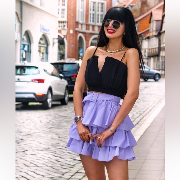 Zara Bloggers Fav Draped Crop Top, Size S - Picture 2 of 11